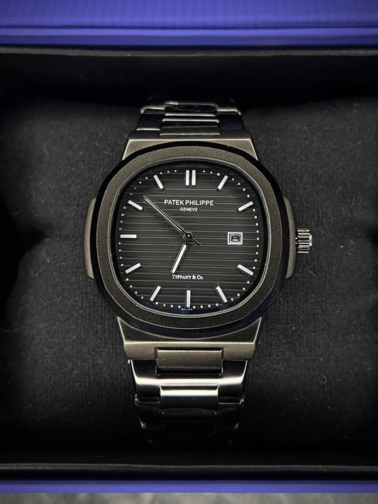 Patek Philippe Date Just Black Luxury Watch for Men